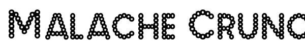 Malache Crunch font preview